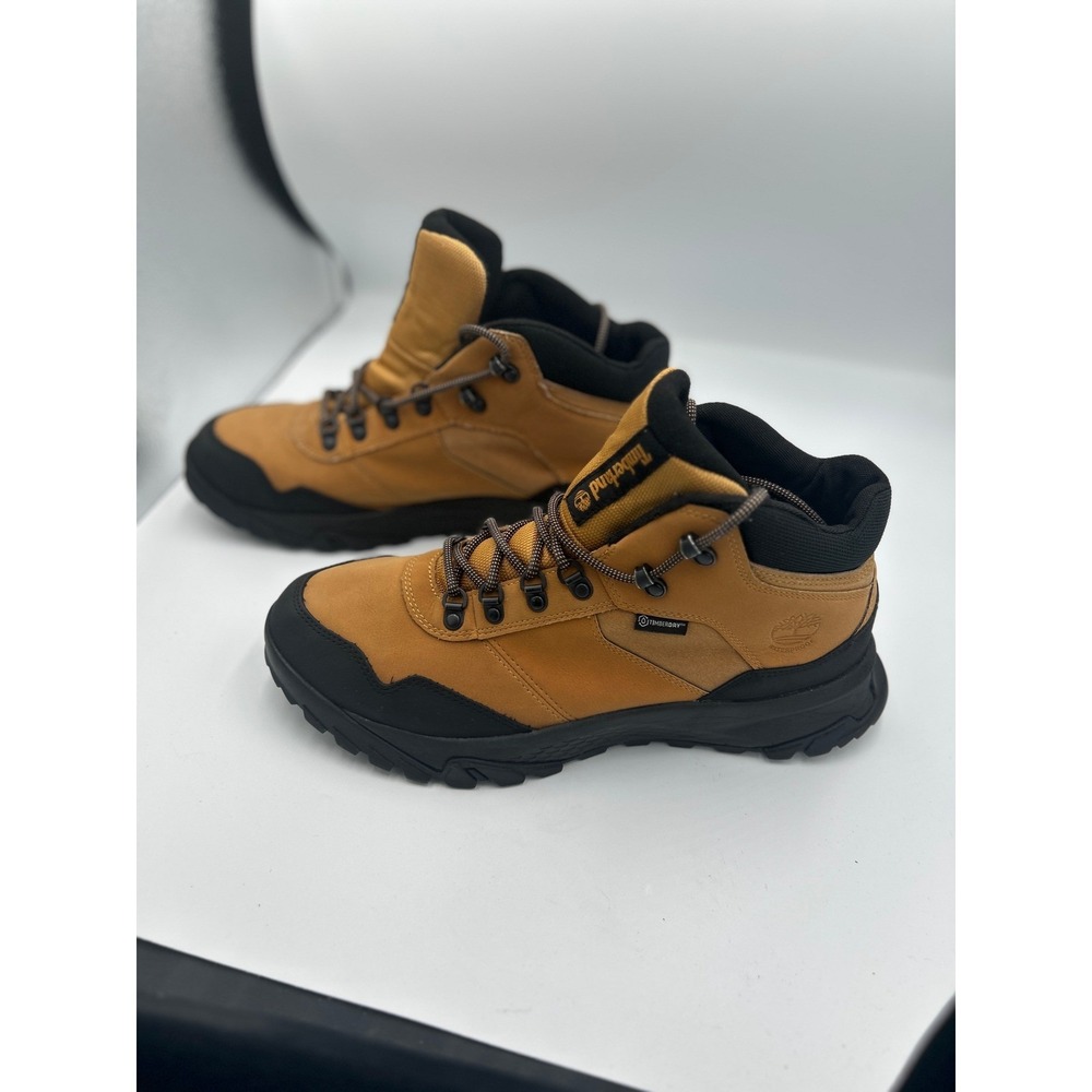 Timberland Lincoln Peak Mid Waterproof Hiking Boots Mens 11.5 Wheat Black A2G4S